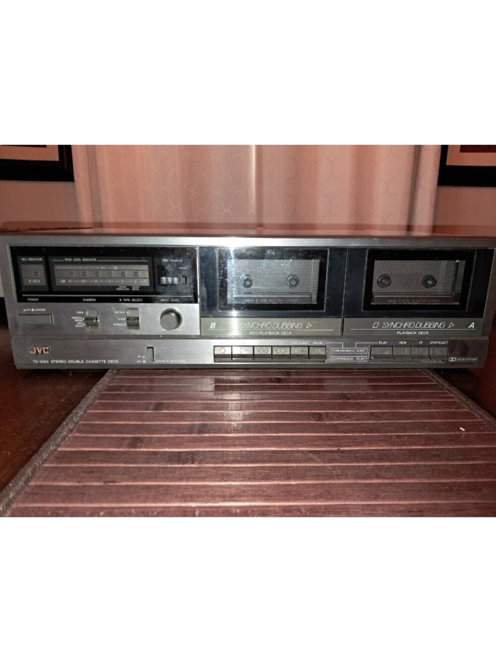 JVC TD-W53 Stereo Dual Cassette Deck Tape Player
